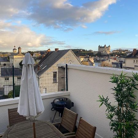 La Terrasse Saumuroise - Vue Chateau & Loire Eksteriør billede